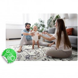 Mata piankowa składana 200 x 180 x 1 cm Nukido NK-340