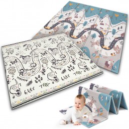 Mata piankowa składana 200 x 180 x 1 cm Nukido NK-340