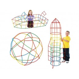 Słomki Konstrukcyjne, Klocki, Patyczki ok. 900 Sztuk Wiaderko