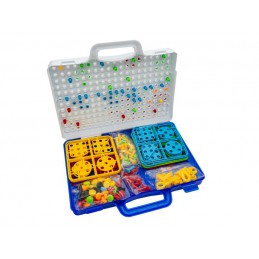 Kreatywna Mozaika, Układanka, Klocki, Wkrętarka Śrubki W Walizce 237 El