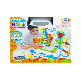 Kreatywna Mozaika, Układanka, Klocki, Wkrętarka Śrubki W Walizce 237 El