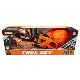 Piła Łańcuchowa, Motorowa  + Kask, Okulary, Rękawice