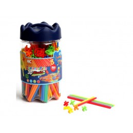 Słomki Konstrukcyjne, Klocki , Patyczki 560el. Świecące W Ciemności, Nowa Wersja 3D