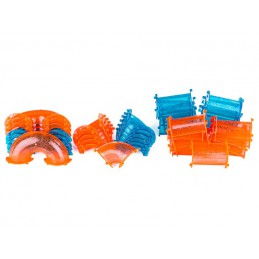 Świecące Klocki Magnetyczne, Tor Kulkowy Dla Kulek 202 Elementy Kulodrom