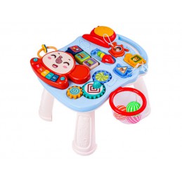 Chodzik Edukacyjny, Muzyczny Pchacz, Stolik BIAŁO-BŁĘKITNY