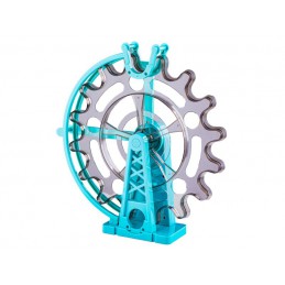 Świecące Klocki Magnetyczne, Tor Kulkowy Dla Kulek 129 Elementów Kulodrom