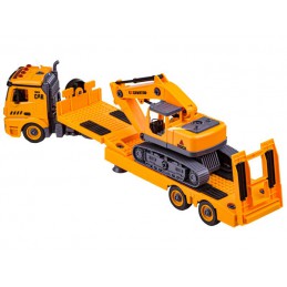 Ciężarówka, Koparka, Samochód, Laweta Do Rozkręcania, Transporter 79 Elementów Auto Do Skręcania