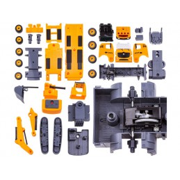 Ciężarówka, Koparka, Samochód, Laweta Do Rozkręcania, Transporter 79 Elementów Auto Do Skręcania
