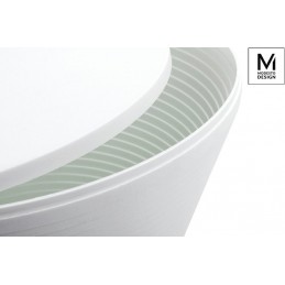 MODESTO stołek TAMBURO biały - polipropylen