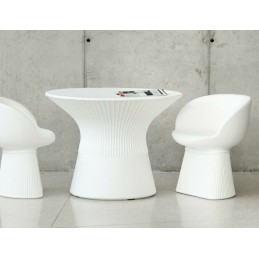 NEW GARDEN stół CAPRI 75 SOLAR biały