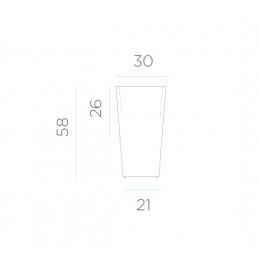 NEW GARDEN donica MELISA 30 SOLAR &  BATTERY biała