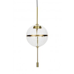 Lampa wisząca CHAPLIN 300 mosiądz  - LED, szkło