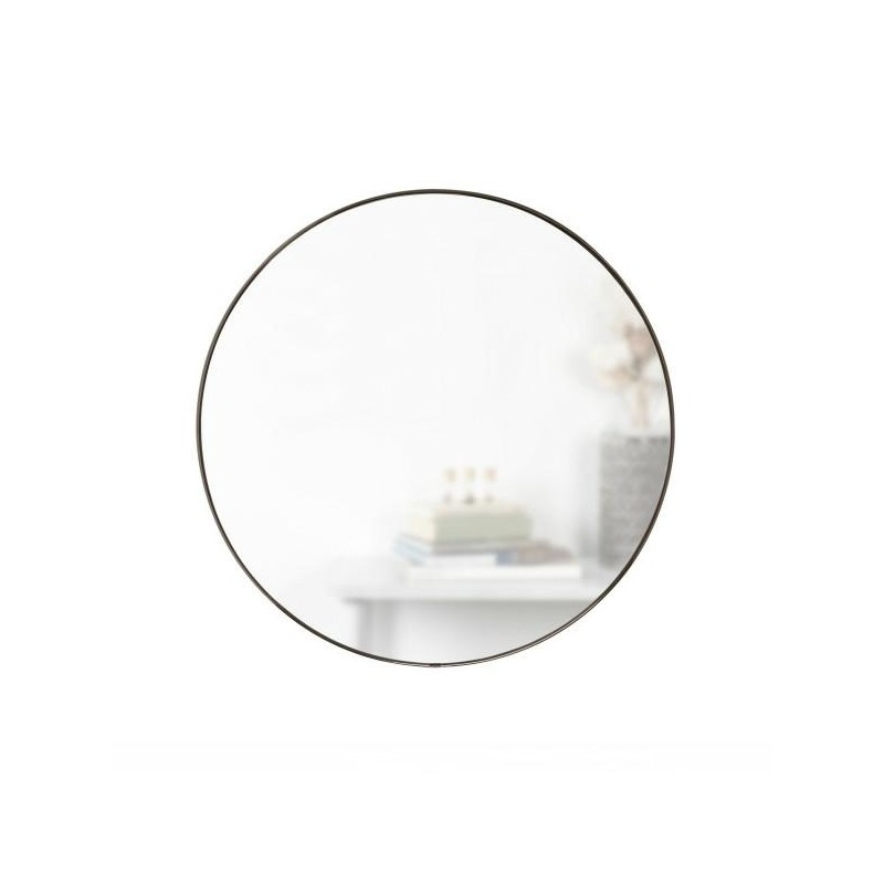 UMBRA lustro ścienne HUBBA 86 cm metaliczno / tytanowe