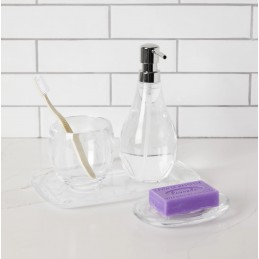 UMBRA mydelniczka DROPLET przezroczysta