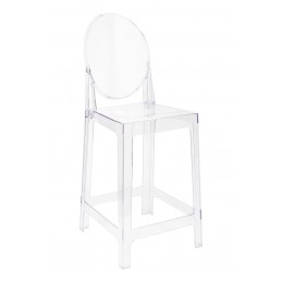 Krzesło barowe VICTORIA 65 cm transparentne