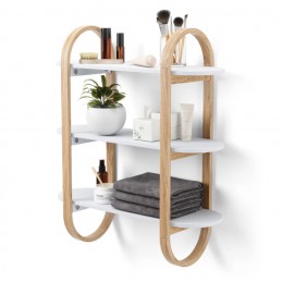 UMBRA półka ścienna BELLWOOD biało naturalna