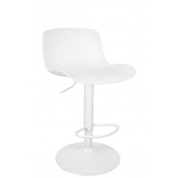 Krzesło barowe STOR regulowane białe