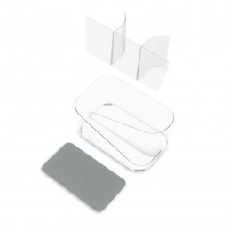 UMBRA organizer GLAM HAIR przezroczysty węgiel drzewny