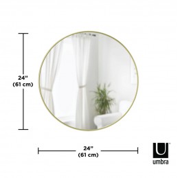 UMBRA lustro ścienne HUBBA 61 cm złote