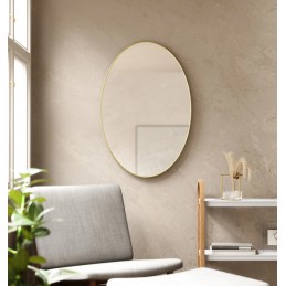UMBRA owalne lustro 61 x 91 cm złote