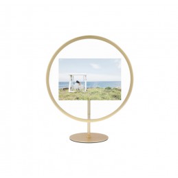 UMBRA ramka na zdjęcia INFINITY okrągła  złota