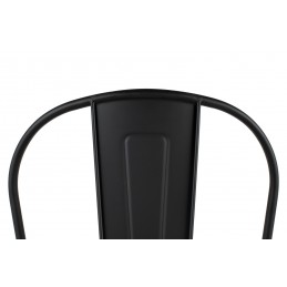 Krzesło barowe TOWER BIG BACK 66 (Paris) czarne