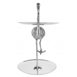 KARE patera / etażerka FLAMINGO srebrna