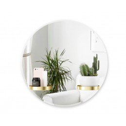 UMBRA lustro ścienne PERCH 60 cm mosiężne