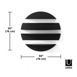 UMBRA półki ścienne SOLIS czarne