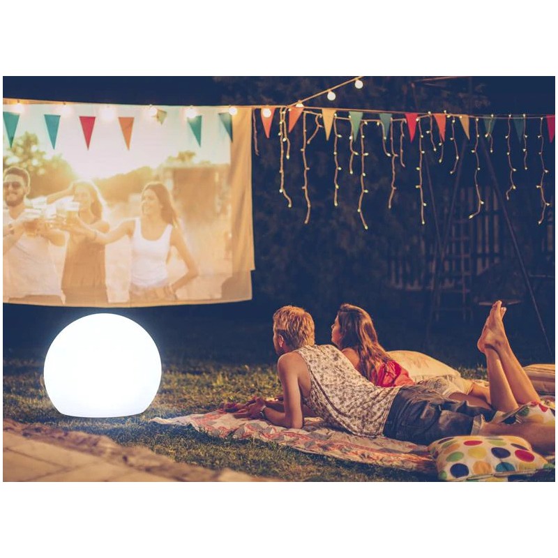 NEW GARDEN lampa ogrodowa BULY 30 CABLE biała