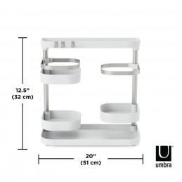 UMBRA organizer kuchenny HOLSTER biało / niklowany