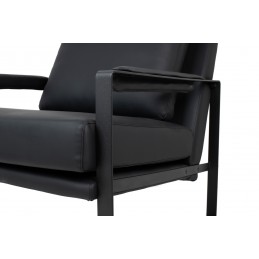 Fotel CAPITAN czarny PU