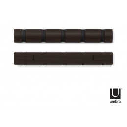 UMBRA wieszak na ubrania FLIP 5  - czarny orzech