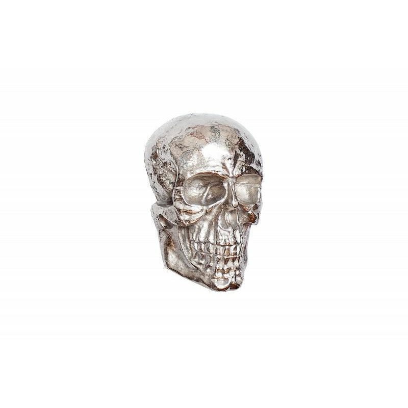 INVICTA dekoracja ścienna SKULL srebrna