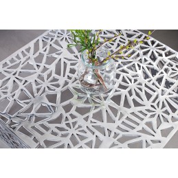 INVICTA stolik kawowy ABSTRACT 60cm  - srebrny, aluminium