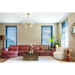 RICHMOND stolik kawowy IRONVILLE - marmur, metal, MDF, sklejka brzozowa