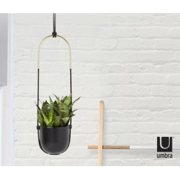UMBRA doniczka wisząca BOLO czarna