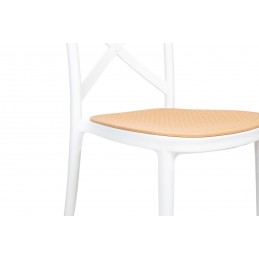 Krzesło barowe COUNTRY białe