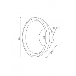 MOOSEE lampa ścienna FARO miedziana