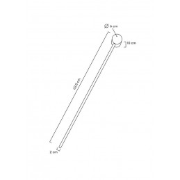 MOOSEE lampa ścienna OMBRE 60 czarna