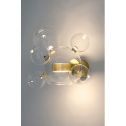 Lampa ścienna CAPRI WALL 6 złota