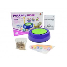 Koło Garncarskie - Mały Artysta - farbki, masa, koło, narzędzia