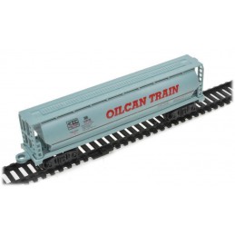 Kolejka rail king Parowóz + 3 Wagony