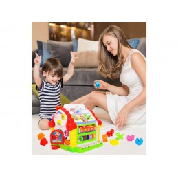 Edukacyjny Domek - Pianinko, Sorter, Liczydło, Melodie
