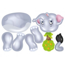 Kreatywna Mozaika ZOO W Walizce 198 el. Układanka 3D, Klocki, Wkrętarka Zestaw Konstrukcyjny   