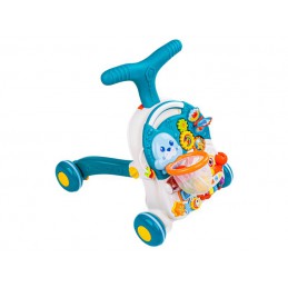 Chodzik, Pchacz, Stolik Edukacyjny 2w1 Koszykówka Niebieski 