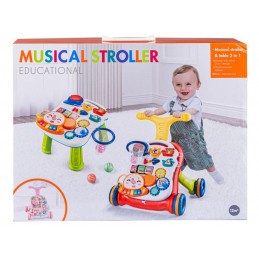 Chodzik Edukacyjny, Muzyczny Pchacz, Stolik BIAŁO-BŁĘKITNY