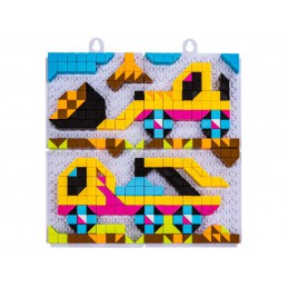 Kreatywna Układanka, Mozaika, Puzzle, Klocki 420 El. Budowa