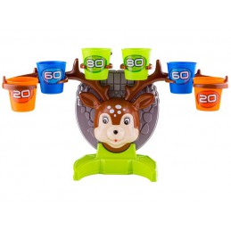Gra Zręcznościowa Rzucanie Piłeczką Piłką Do Kosza Do Celu, Jelonek + Akcesoria,  Deer Bounce Game