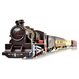 Realistyczna Kolejka Parowóz + Wagony Tory Zajazd